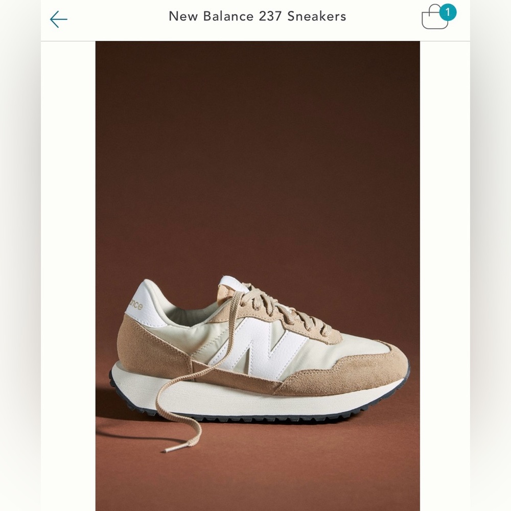 New Balance 237 size 9.5 brown/white ****NEW****